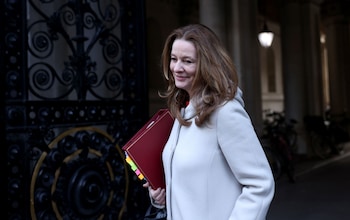 Education Secretary Gillian Keegan arrives to attend the weekly meeting at Number 10 in Downing Street on February 7, 2023 
