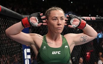Molly McCann of England prepares to fight Hannah Goldy during UFC Fight Night in July last year - UFC’s Molly McCann: We are modern-day gladiators