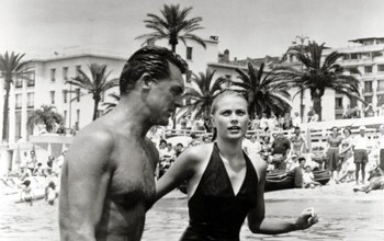 Cary Grant and Grace Kelly starring in the 1955 Alfred Hitchcock film To Catch A Thief