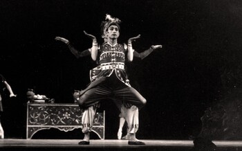Johaar Mosaval in Sadler's Wells production of Sylvia, with music by Delibes and choreography by Ashton, at the Royal Opera House in 1965