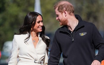 The Duke and Duchess of Sussex at last year's Invictus Games in the Netherlands