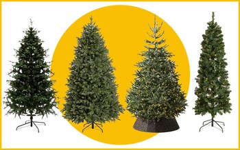 Best artificial Christmas trees 2023 including pre-lit, slim and outdoor fake Christmas trees from Balsam Hill, John Lewis, The White Company and Habitat