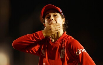 England's Maia Bouchier reacts
